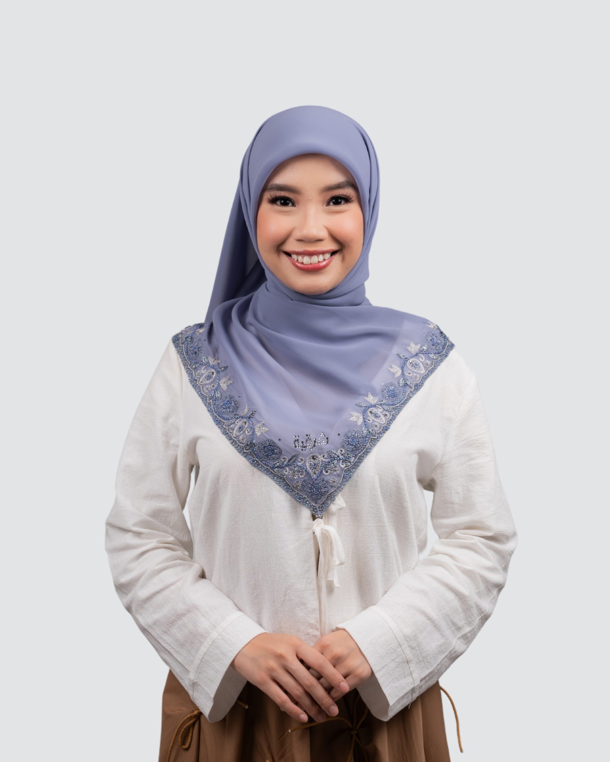 Alya Embroidery Lace Square - Dawn
