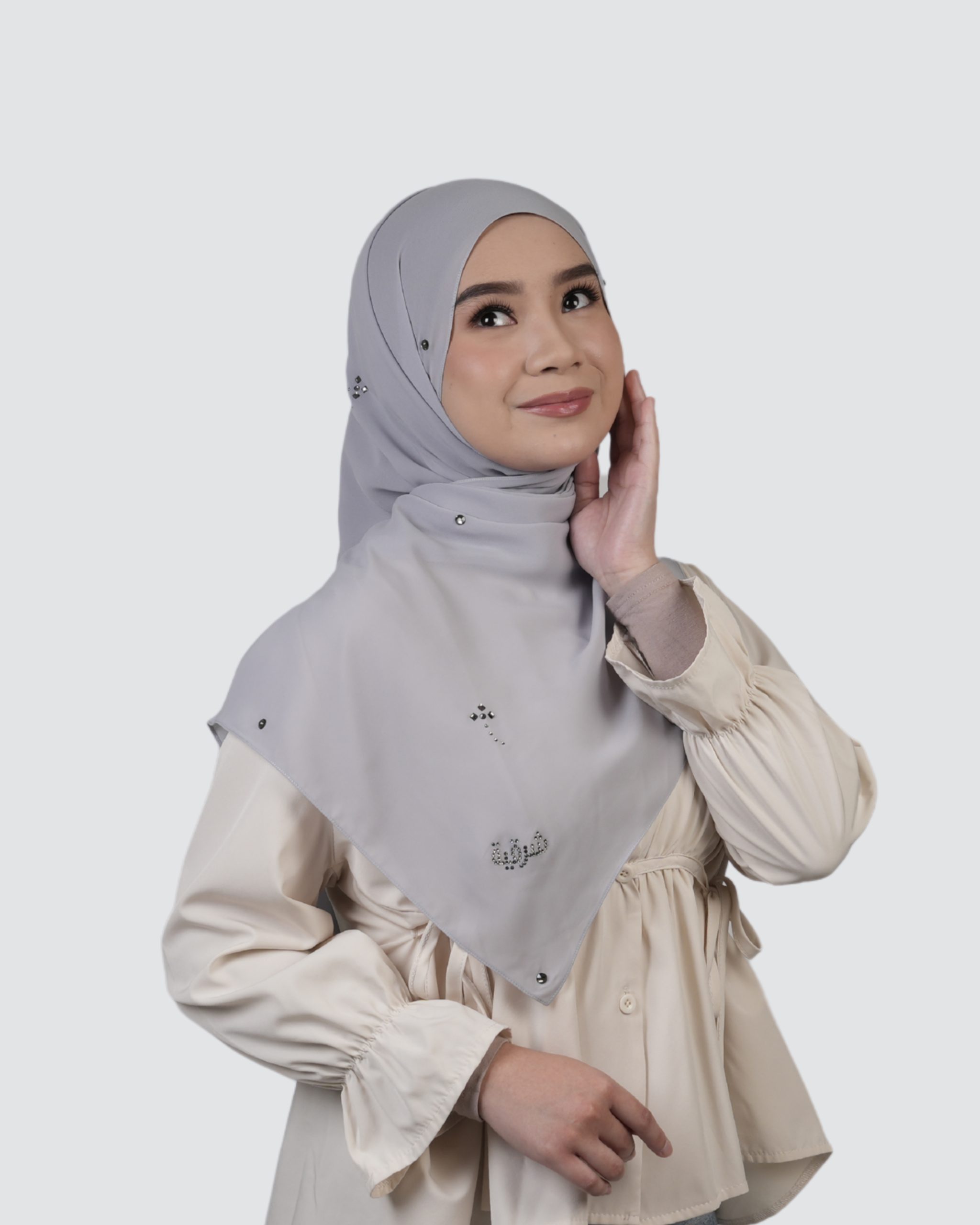 Rayhan Swarovski Shawl - Silver