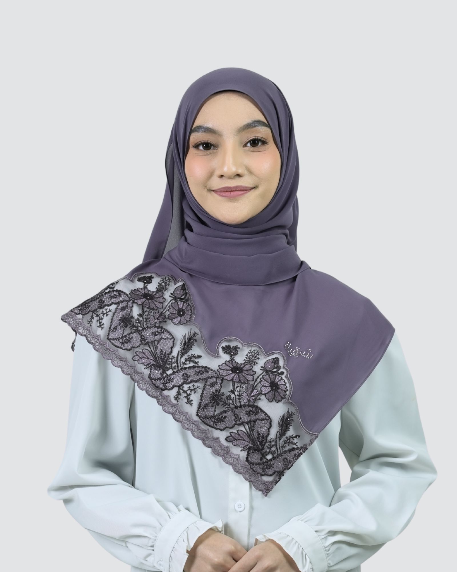 Sharita Lace Shawl - Raisin