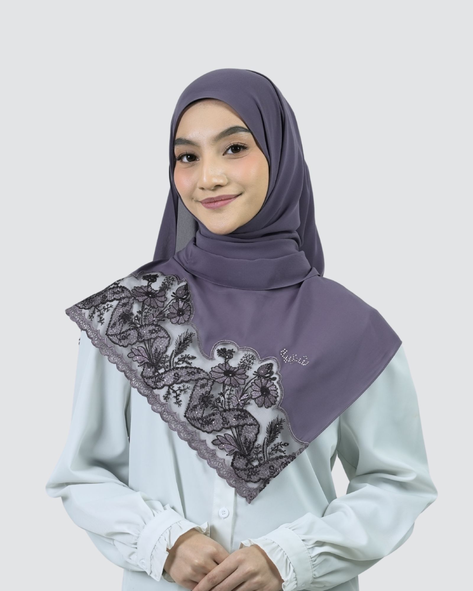 Sharita Lace Shawl - Raisin