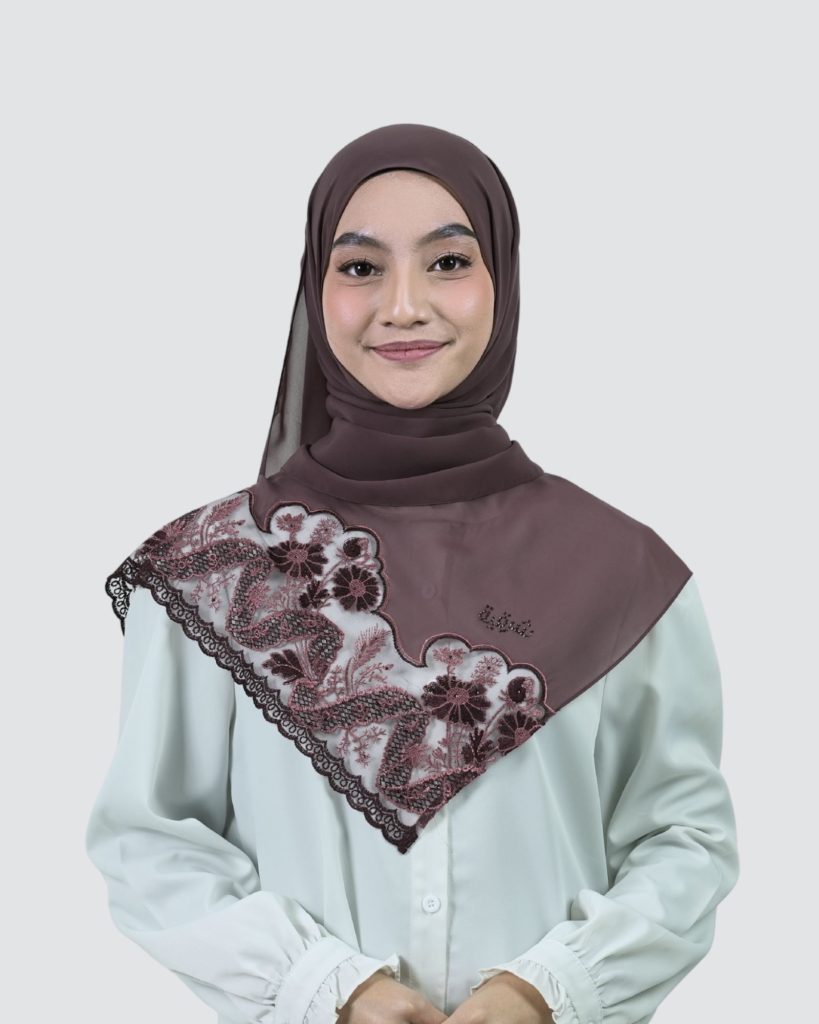 Sharita Lace Shawl - Garnet