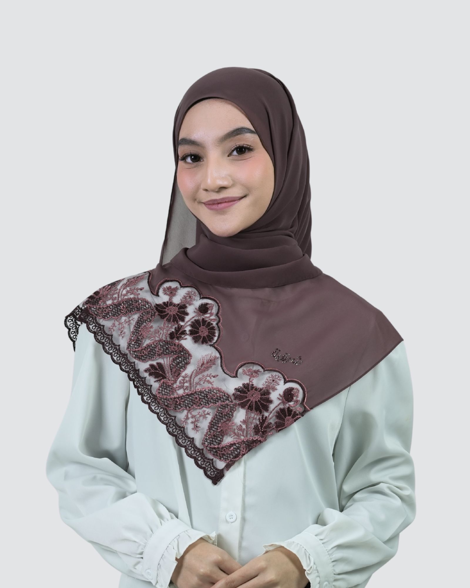 Sharita Lace Shawl - Garnet