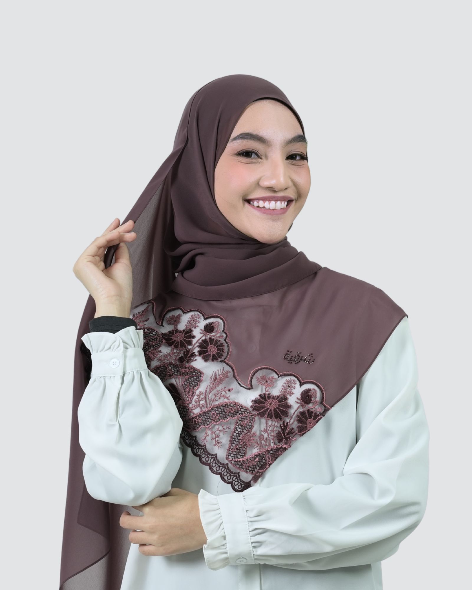 Sharita Lace Shawl - Garnet