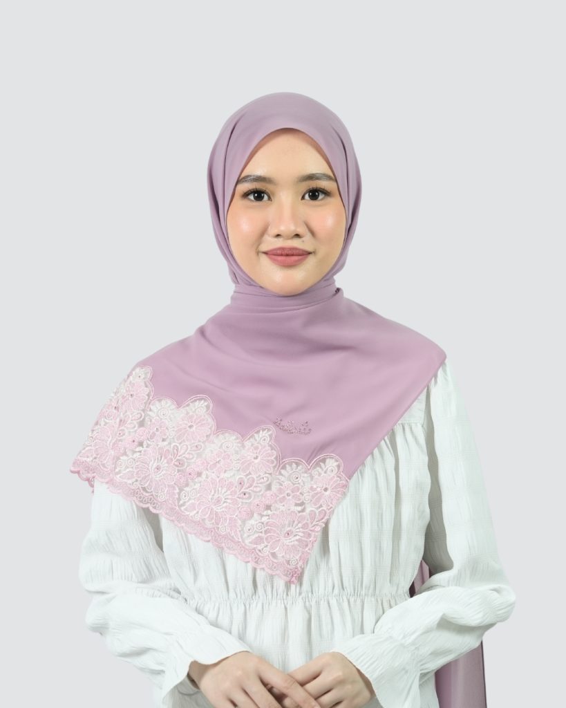 Safa Lace Shawl - Raspberry