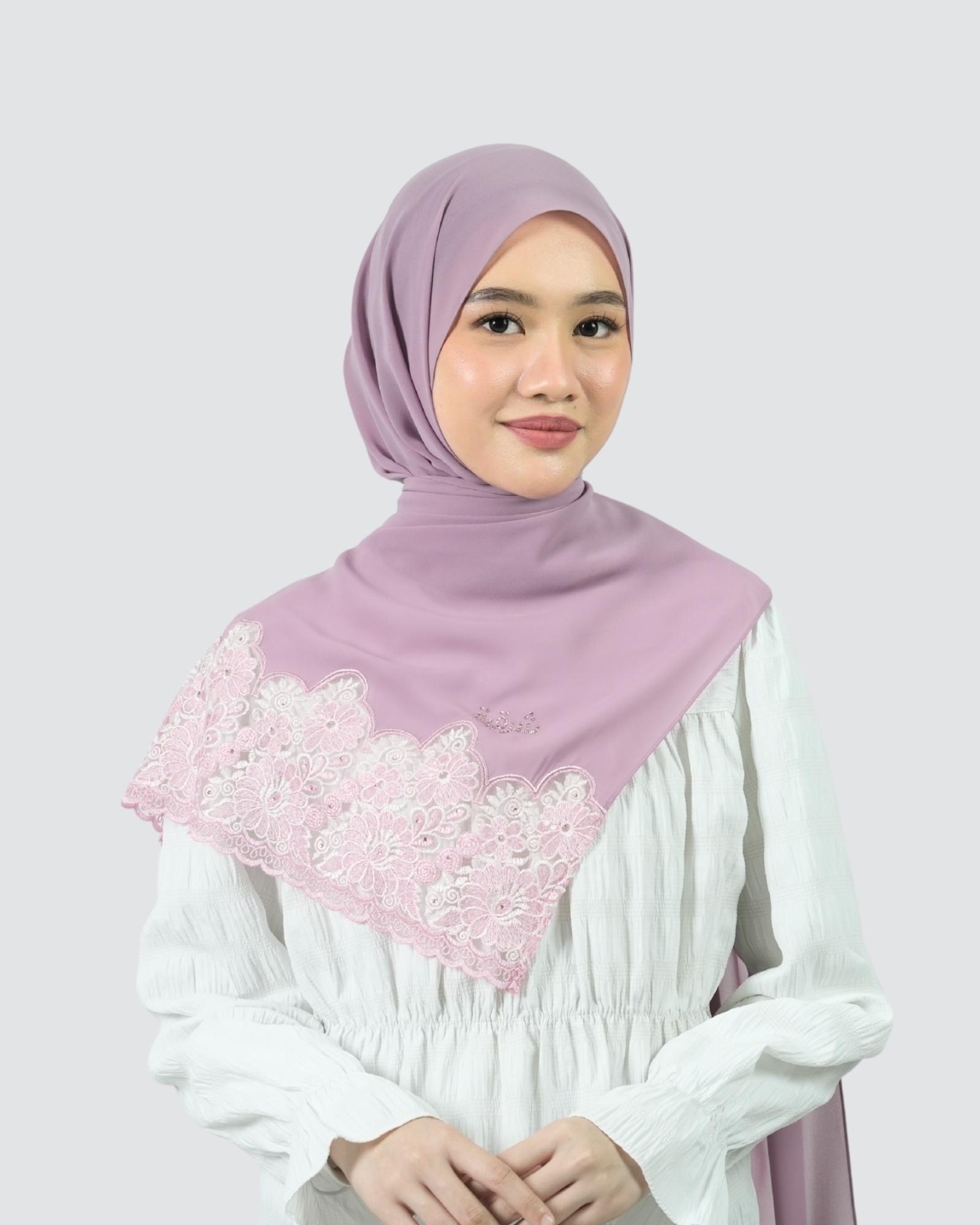 Safa Lace Shawl - Raspberry