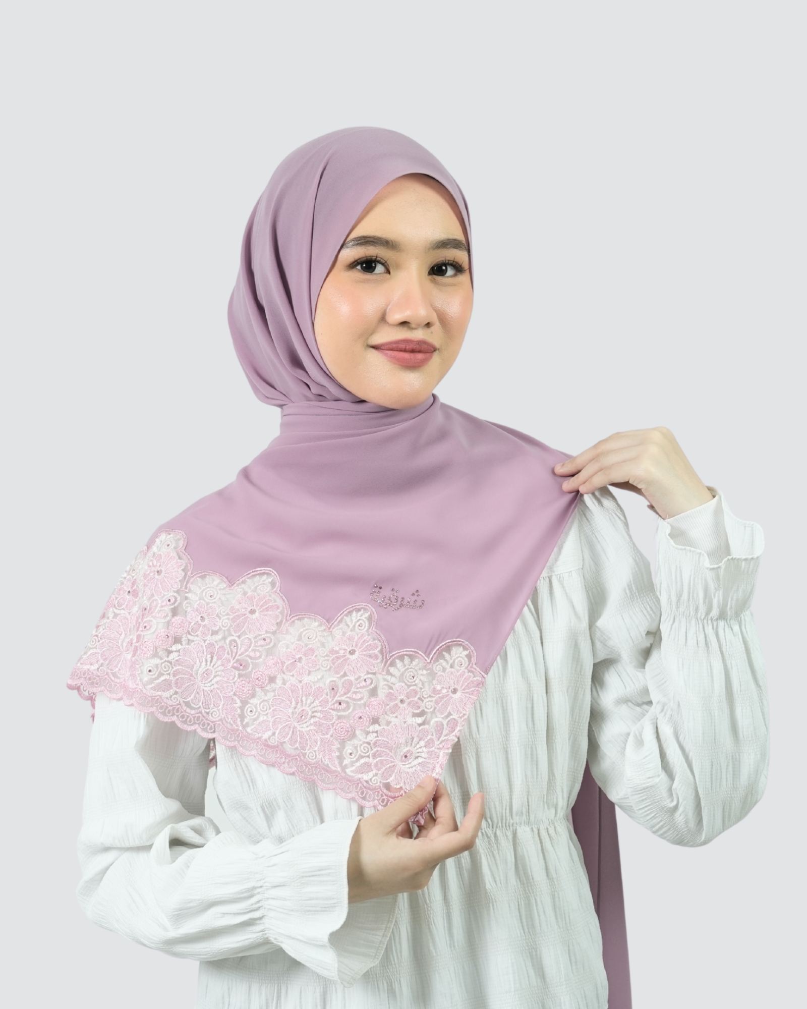 Safa Lace Shawl - Raspberry