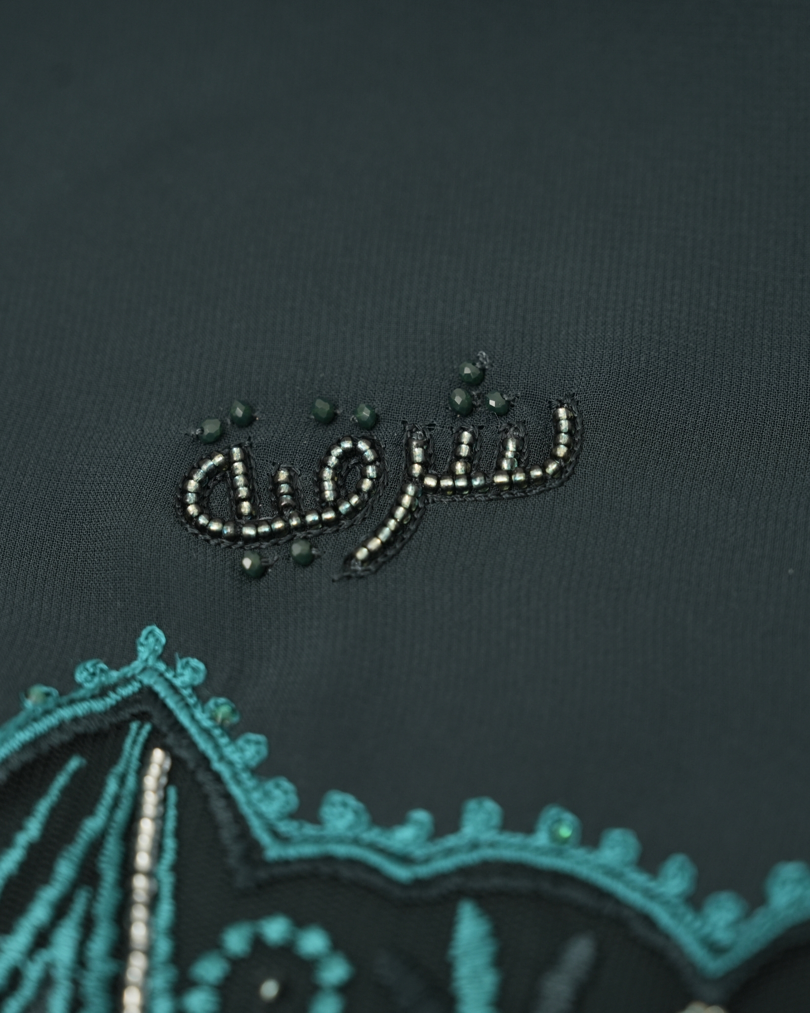 Duha Lace Beads Shawl - Ivy