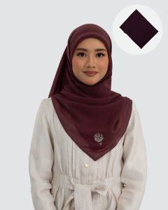 Plain Chiffon Square + Tube Inner - Garnet