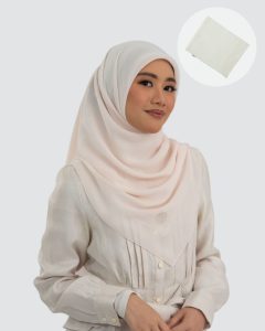 Plain Chiffon Square + Tube Inner - Flamingo