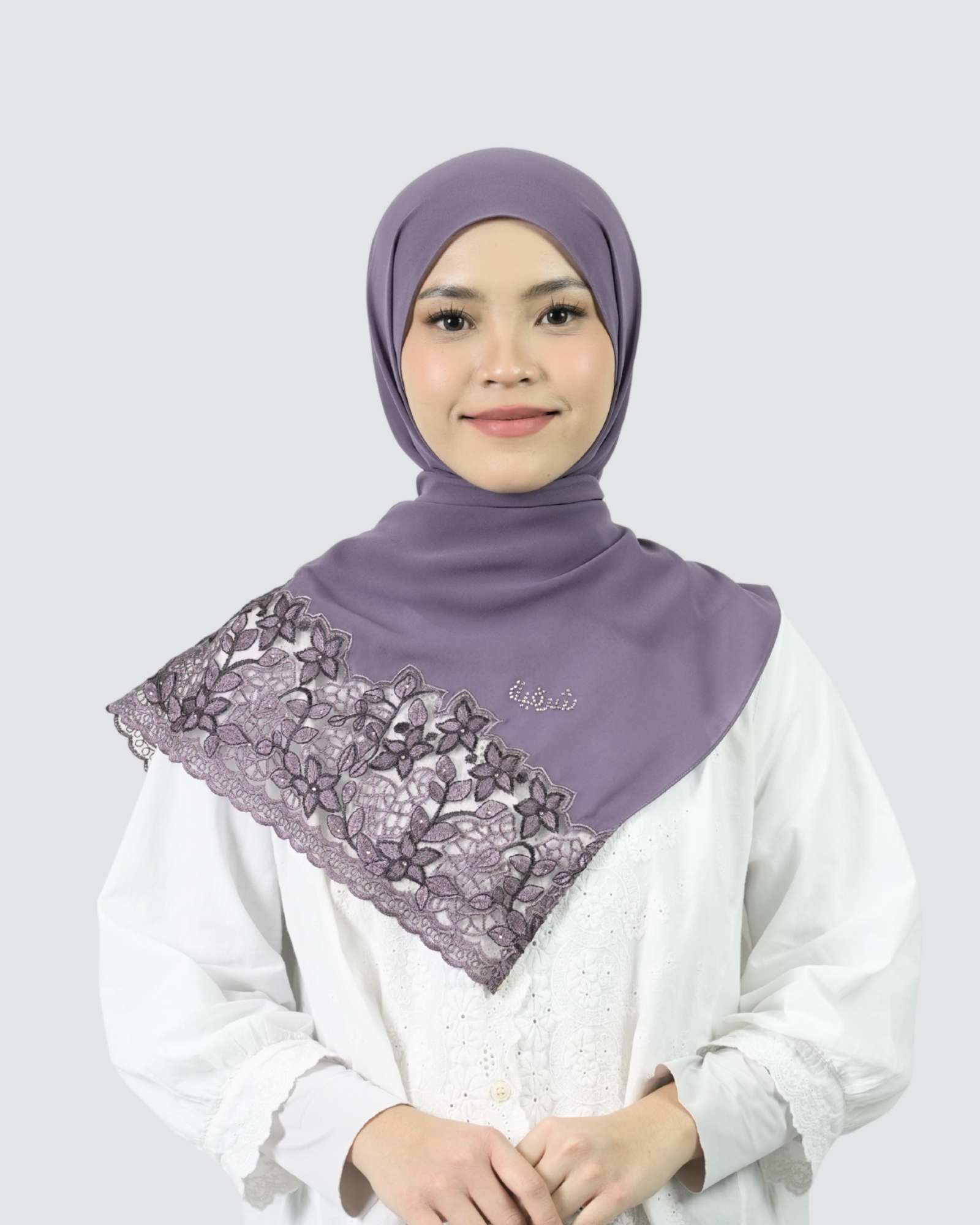 Yasmin Lace Shawl - Raisin