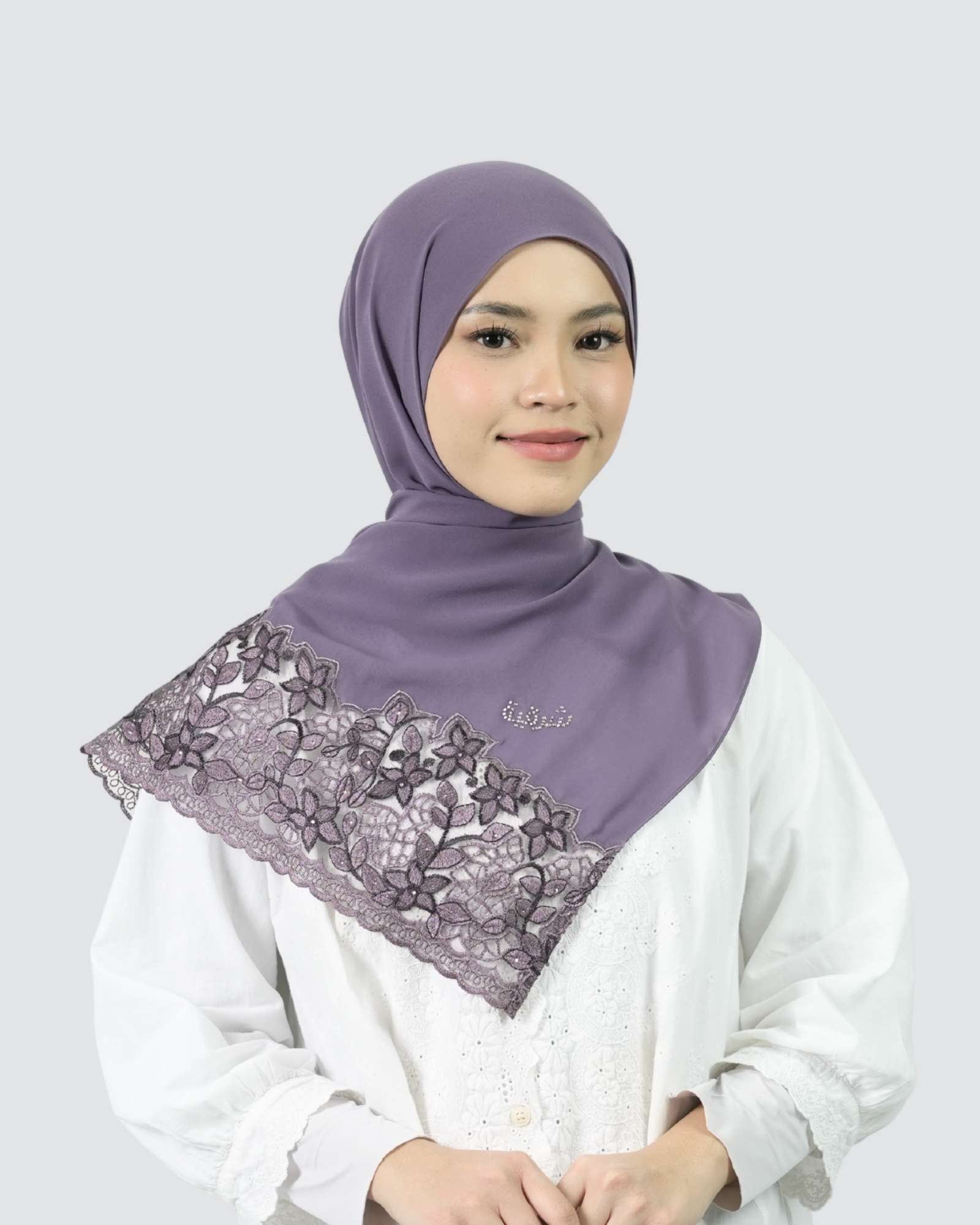 Yasmin Lace Shawl - Raisin