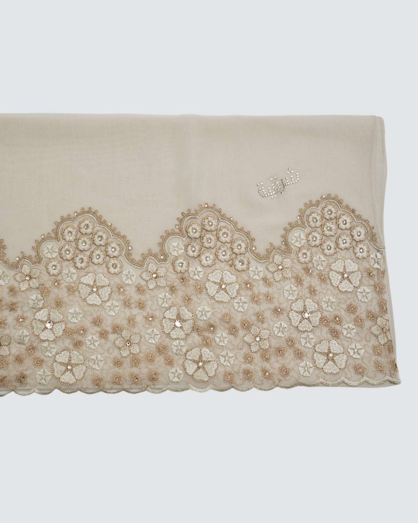 Thuraya Lace Shawl - Sand