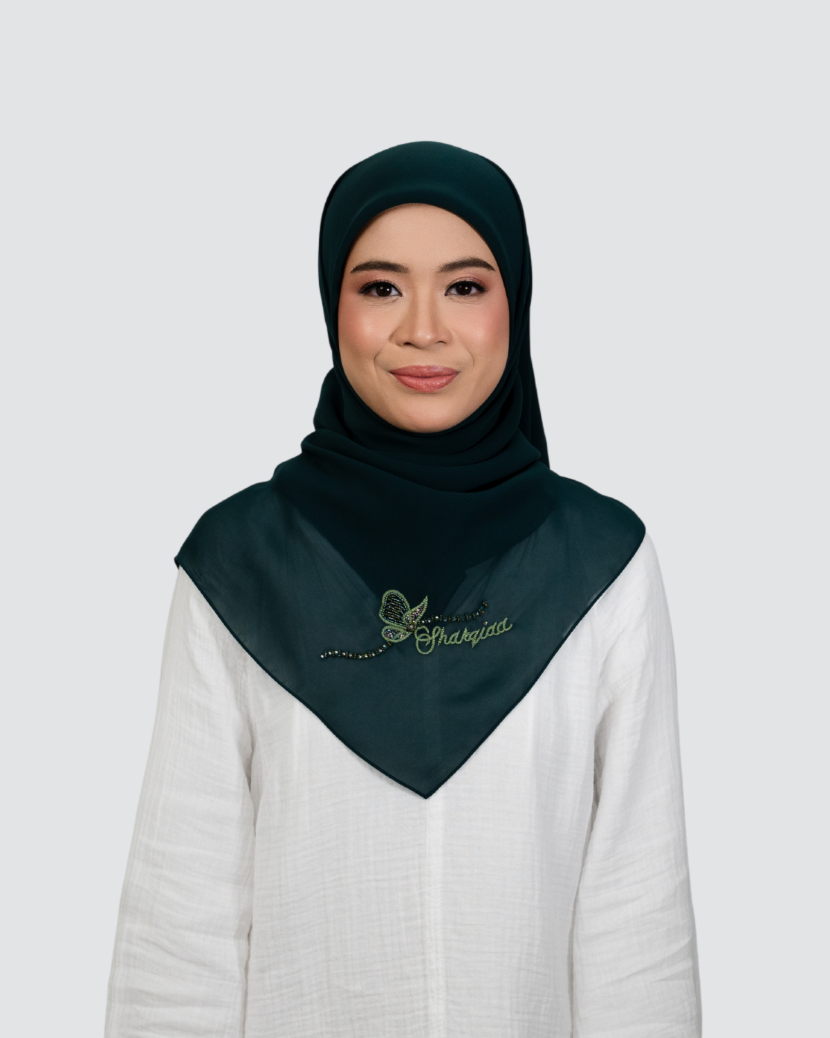 Raniya Embroidery Beads Signature Square - Ivy