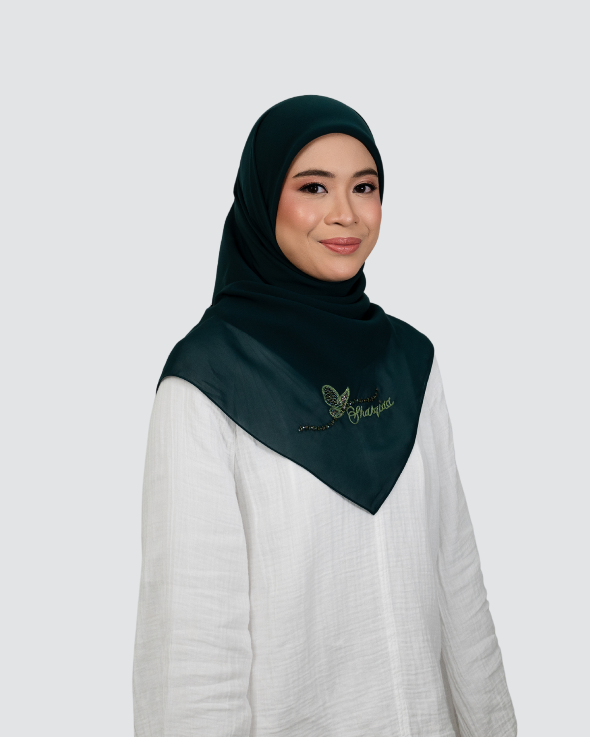 Raniya Embroidery Beads Signature Square - Ivy