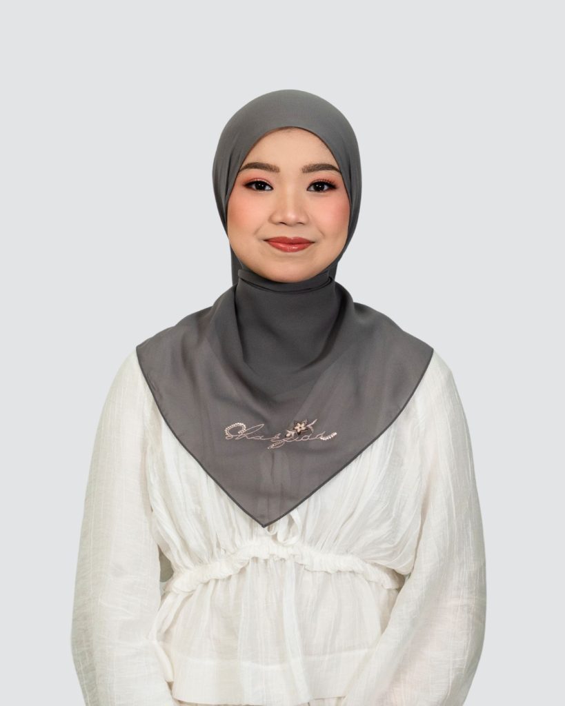 Lumi Signature Embroidery Shawl - Pavement