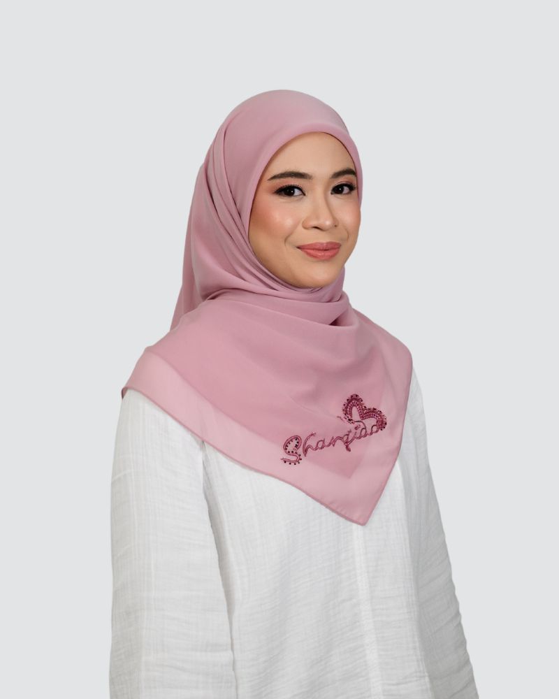 Lulwa Embroidery Beads Signature Square - Cotton Candy