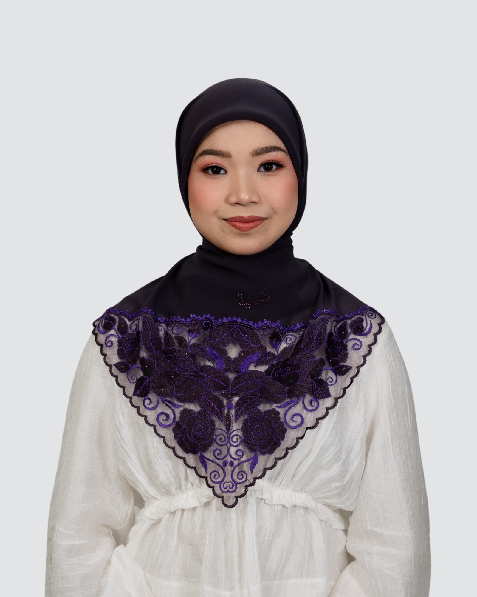 Abeer Lace Square - Amethyst