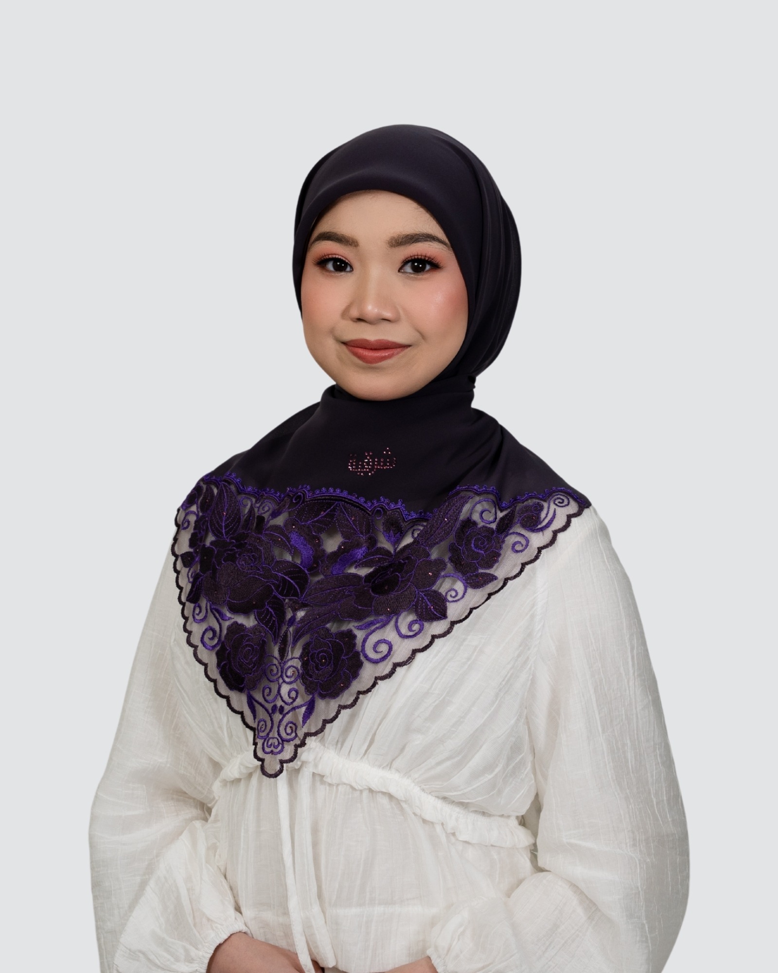 Abeer Lace Square - Amethyst
