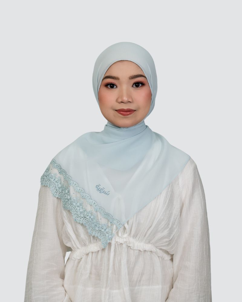 Zea Lace Shawl - Gulf Wind