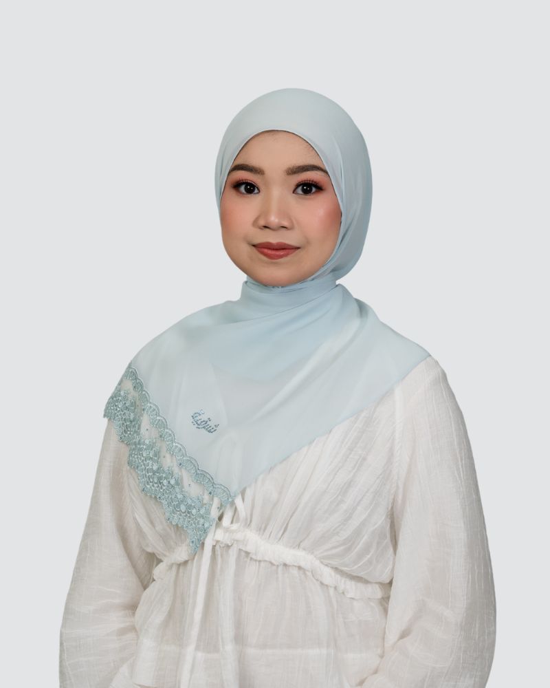 Zea Lace Shawl - Gulf Wind