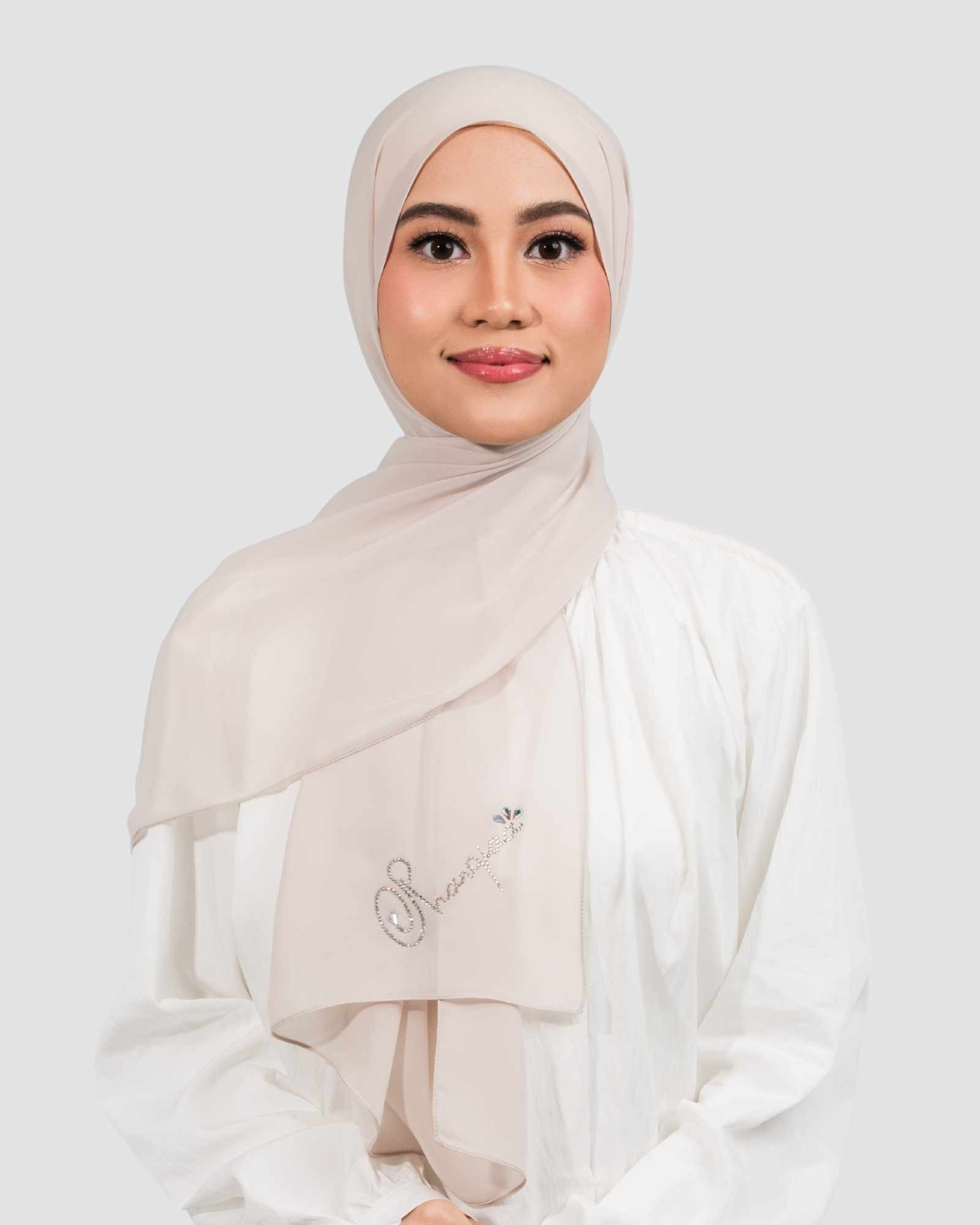 Sana Signature Swarovski Shawl - Oat