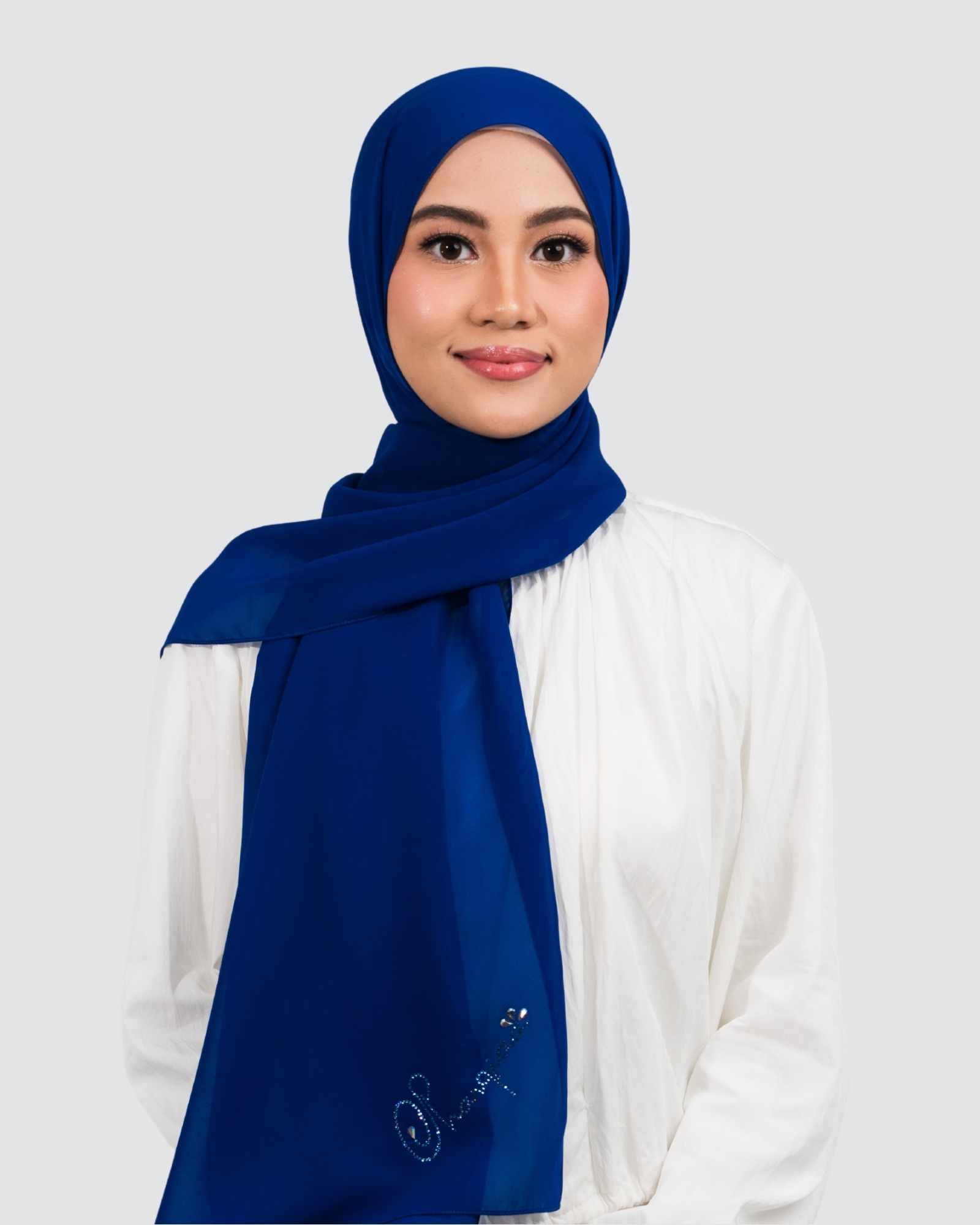 Sana Signature Swarovski Shawl - Sapphire