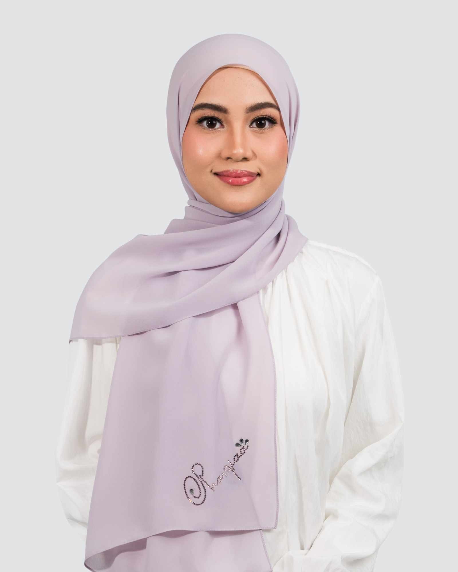 Sana Signature Swarovski Shawl - Thistle