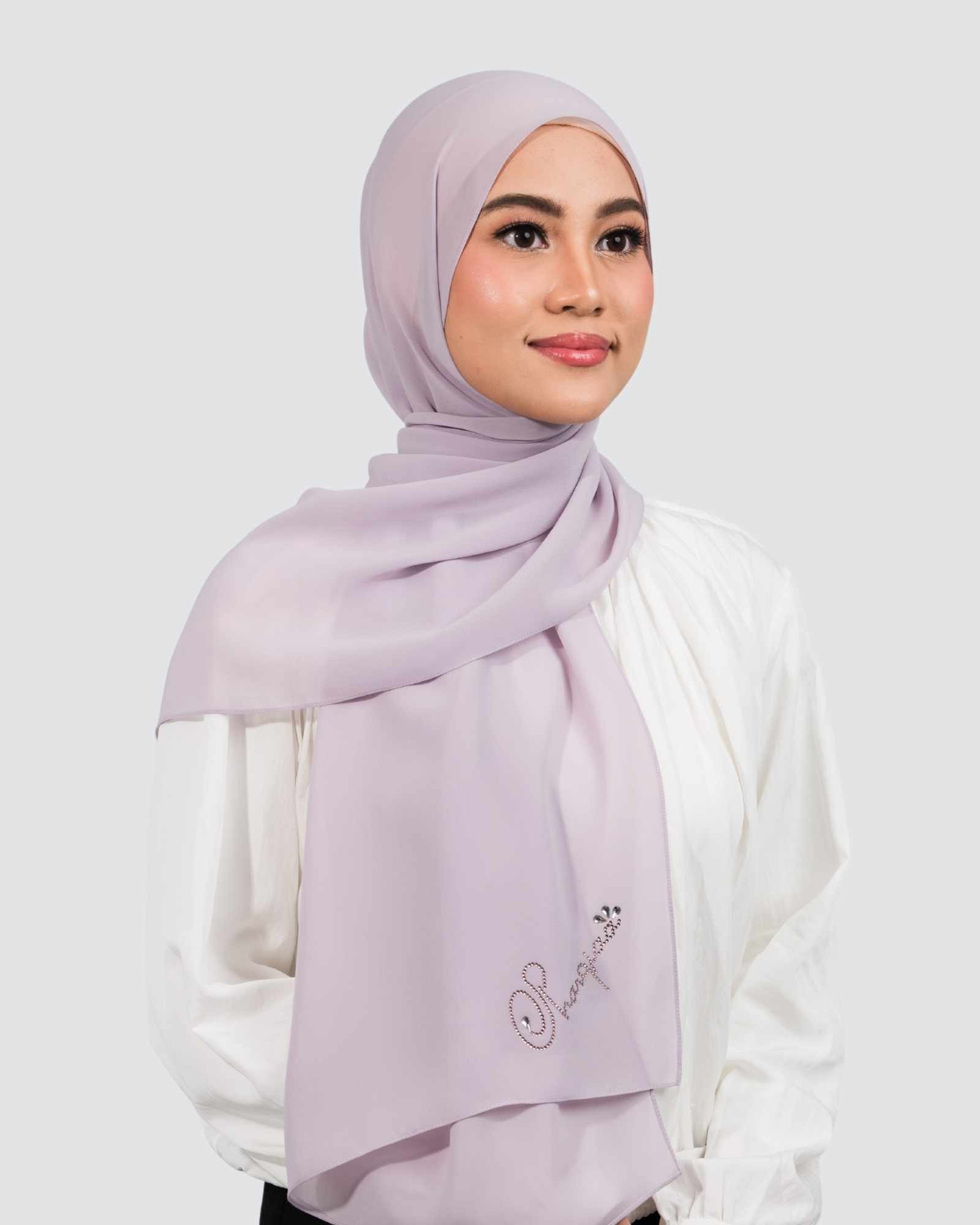 Sana Signature Swarovski Shawl - Thistle