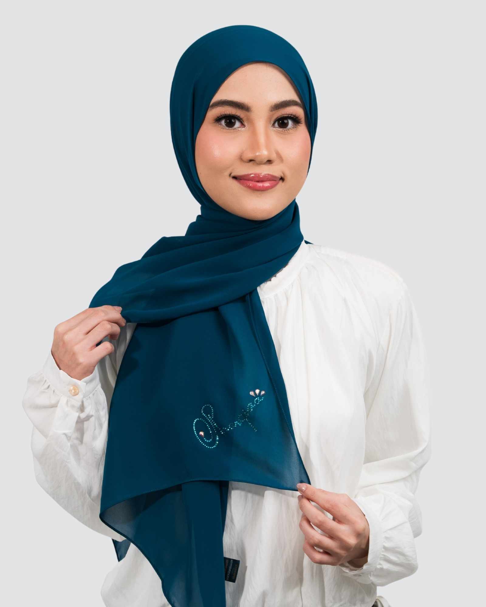 Sana Signature Swarovski Shawl - Pine